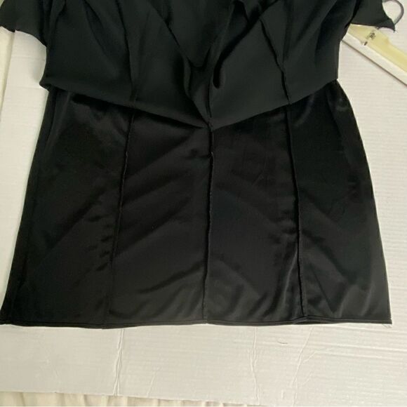 Vintage Black Whimsigoth Fairy Witchy Midi Skirt Sheer Lined 90’s Size 10 - Picture 12 of 13